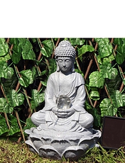 Solar Buddha Water Feature Stone