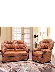 Canterbury 2 Seater Settee and 1 Chair Tan