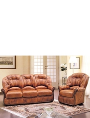 Canterbury 3 Seater Settee and 1 Chair TAN