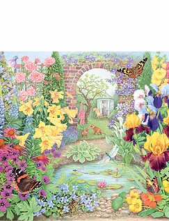 Glorious Gardens 4 x 500 Piece Jigsaw Multi