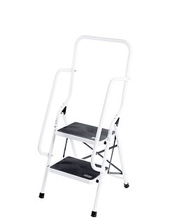 Two Step Ladder With Safety Rail - MULTI