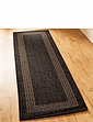 Greek Key Flatweave Rug Black