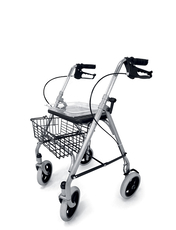 Lightweight Steel Rollator Silver