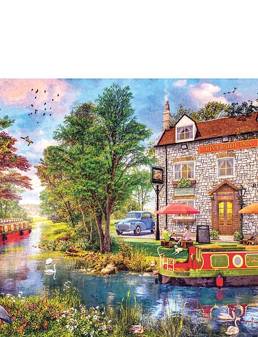 Gibsons Riverside Inn 1000pc Jigsaw Puzzle