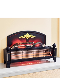 Free Standing Electric Fire Black