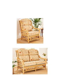 Cromer Two Seater and One Standard Chair Wood