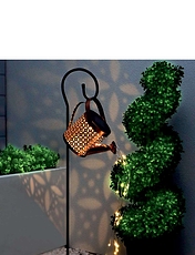 Solar Powered Watering Can With Lights Multi