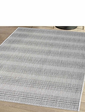 Ombre Indoor Outdoor Flatweave Rug Grey