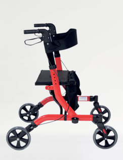 Ultra Lightweight Folding Rollator Red