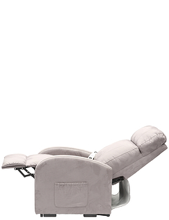Daresbury Electric Rise and Recliner Fabric Chair Grey