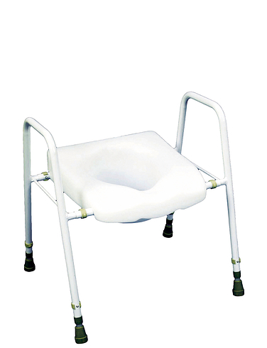 Fully Adjustable Toilet Seat and Frame