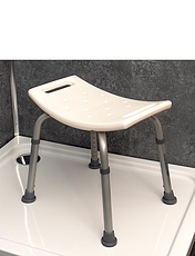 Sturdy Bath and Shower Seat White