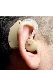 Behind the Ear Hearing Amplifier BEIGE