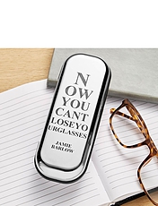 Chrome Glasses Case Silver