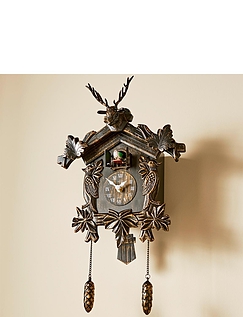 Hunting Style Cuckoo Clock With Quartz Movement Wood