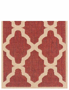 Moda Trellis Rug   - Red