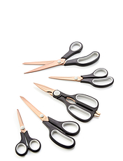 Five Piece Titanium Scissors Black