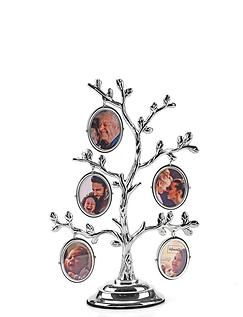 Family Tree Picture Frame Silver