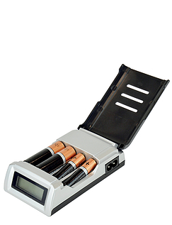 Alkaline Battery Charger Silver