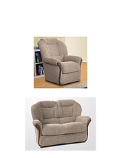 Chippenham Two Seater and One Chair Grey