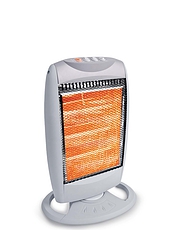 Oscillating Halogen Heater Grey