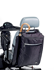 Scooter Bag With Walking Stick Holder Black