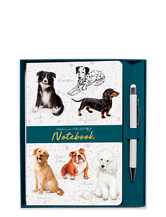 Dogs Notebook and Pen Set Multi