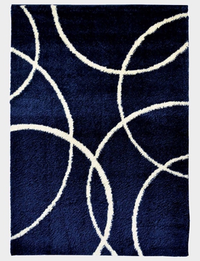 Circles Rug Large Blue