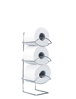 Pifco 3 Tier Toilet Roll Holder Chrome