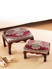 Set of Two Nesting Stools Multi