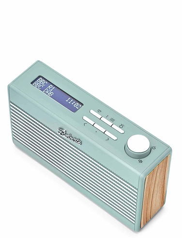 Roberts DAB DAB Plus FM Mini Radio - Duck Egg Blue