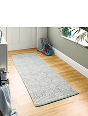 Diamond Wool Rug Grey