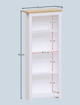 Arlington Bookcase Grey