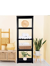 5 Tier Multifunctional Shelving Black