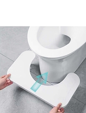 Foldable Toilet Foot Perch White