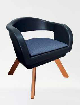 Timberry Kurve Commode Chair Beige