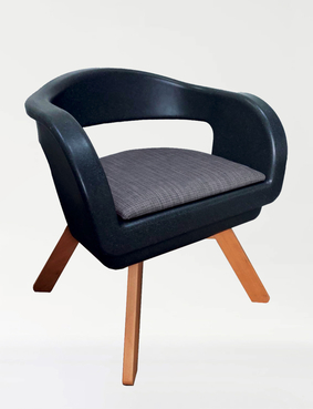 Timberry Kurve Commode Chair Beige