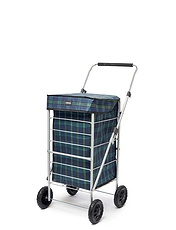 4 Wheel Lightweight Shopping Trolley Multi