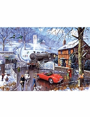 Railway Crossing 1000 Piece Jigsaw Multi