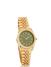 Ladies Brushed Face Watch Gold