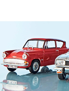 Ford Anglia 1:43 Scale Model Red