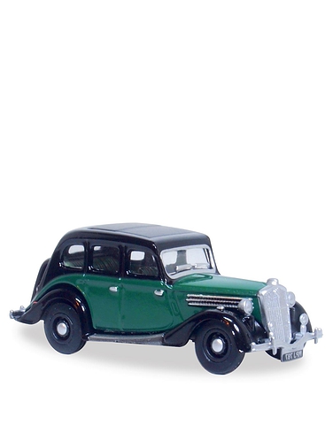 Wolseley 18/85 Green/Black Authentic 1:76 Scale Model
