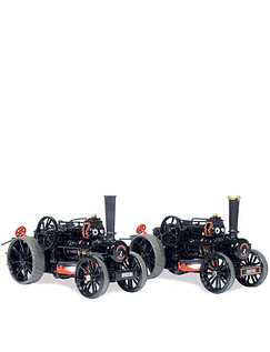 Fowler BB1 Ploughing Engine x2 Authentic 1:76 Scale Models Black