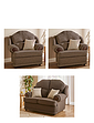 Teddington 3 Seater And Chair Chocolate