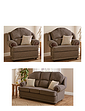 Teddington 3 Seater And 2 Chairs Chocolate