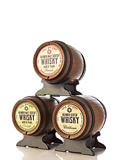 Set of 3 Whisky Barrels Multi