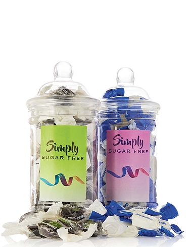 Throat & Chest and Menthol & Eucalyptus Sugar Free Sweet Jars - Set of 2