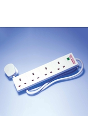 4 Way Extension Socket With Surge Protection Multi