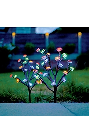 Set of 2 Mini Solar Trees Multi