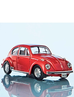 Cararama VW Beetle 1:43 Scale Model Burgundy